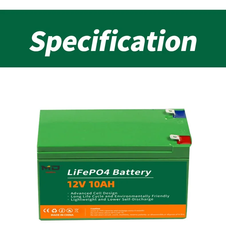 LiFePO4 3.2V Prismatic Cell 12V Lithium Batteries 10ah 12 Volt Lithium Battery for Boat Golf Cart RV