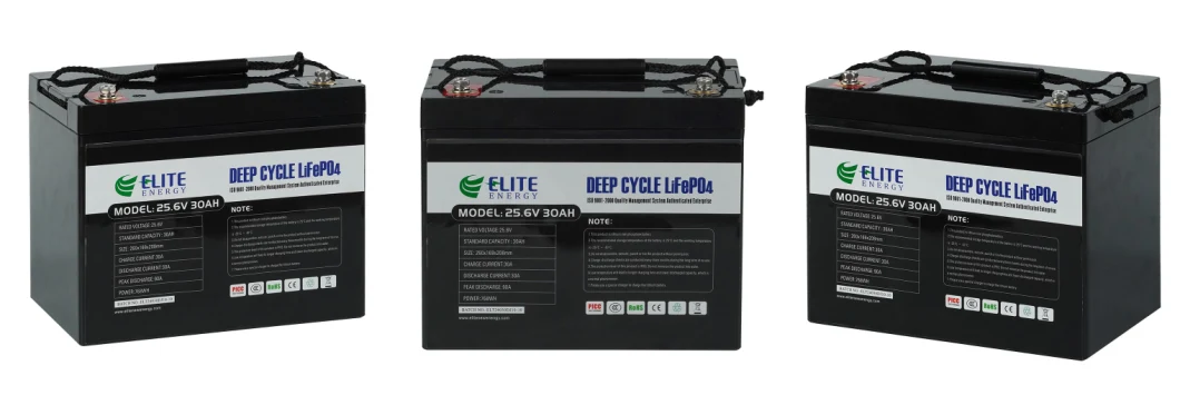 Elite Lithium LFP 32700 IP65 12V 24V 20ah 30ah 40ah 50ah Ah Deep Cycle Ess Battery High Energy Density LiFePO4 Li-ion Rechargeable Solar Energy Storage Battery