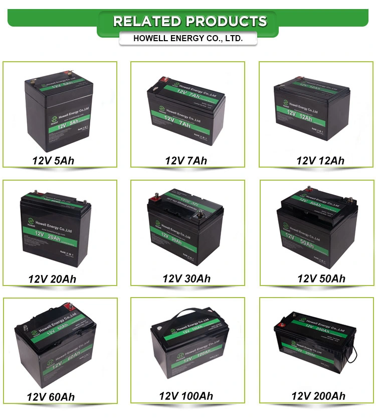 Deep Cycle 12V 10ah LiFePO4 Battery 12V 5ah 12ah Lithium Iron Phosphate Battery Rechargeable Battery