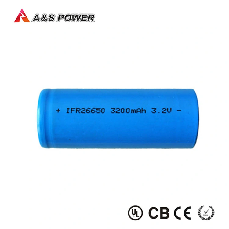 Rechargeable 26650 Battery Cell 3.2V 3200mAh LiFePO4 Battery Cells with CB Certified