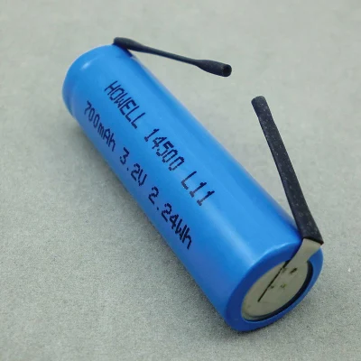 Celda de batería Ifr 14500 LiFePO4 3.2V 700mAh