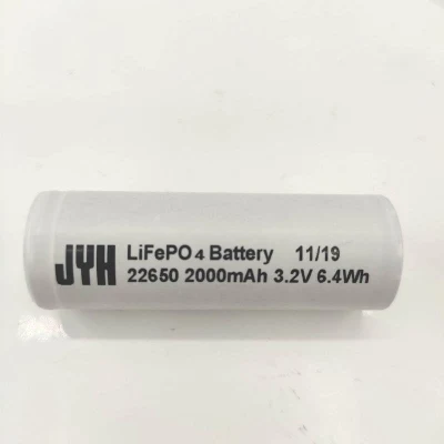 Célula recargable de litio Un38.3 LiFePO4 22650 2000mAh 3.2V 6.4wh