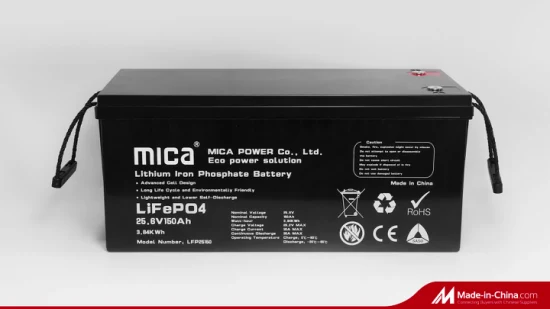 Batería LiFePO4 24V 150ah 3840wh Batería de litio integrada 150A BMS, perfecta para energía de respaldo, almacenamiento de energía en el hogar